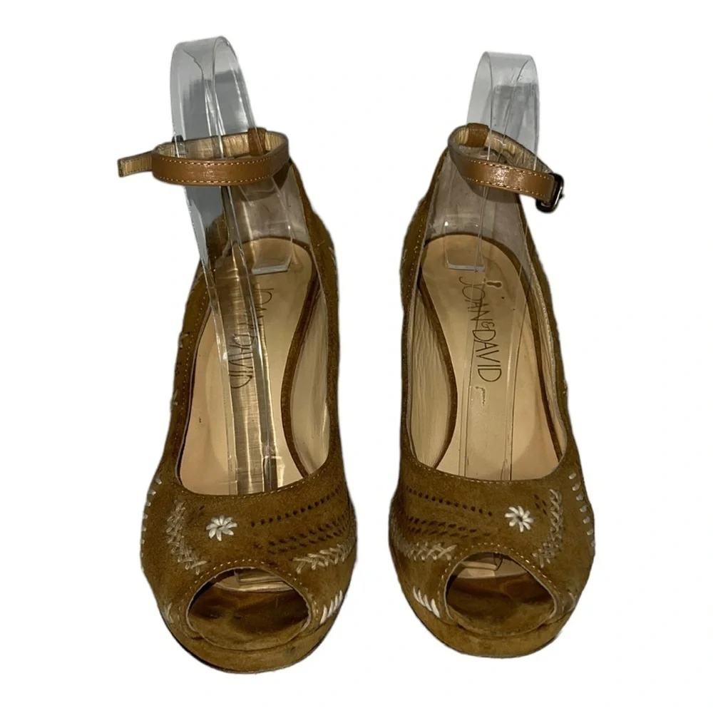 Joan & David Brown Suede Wedges